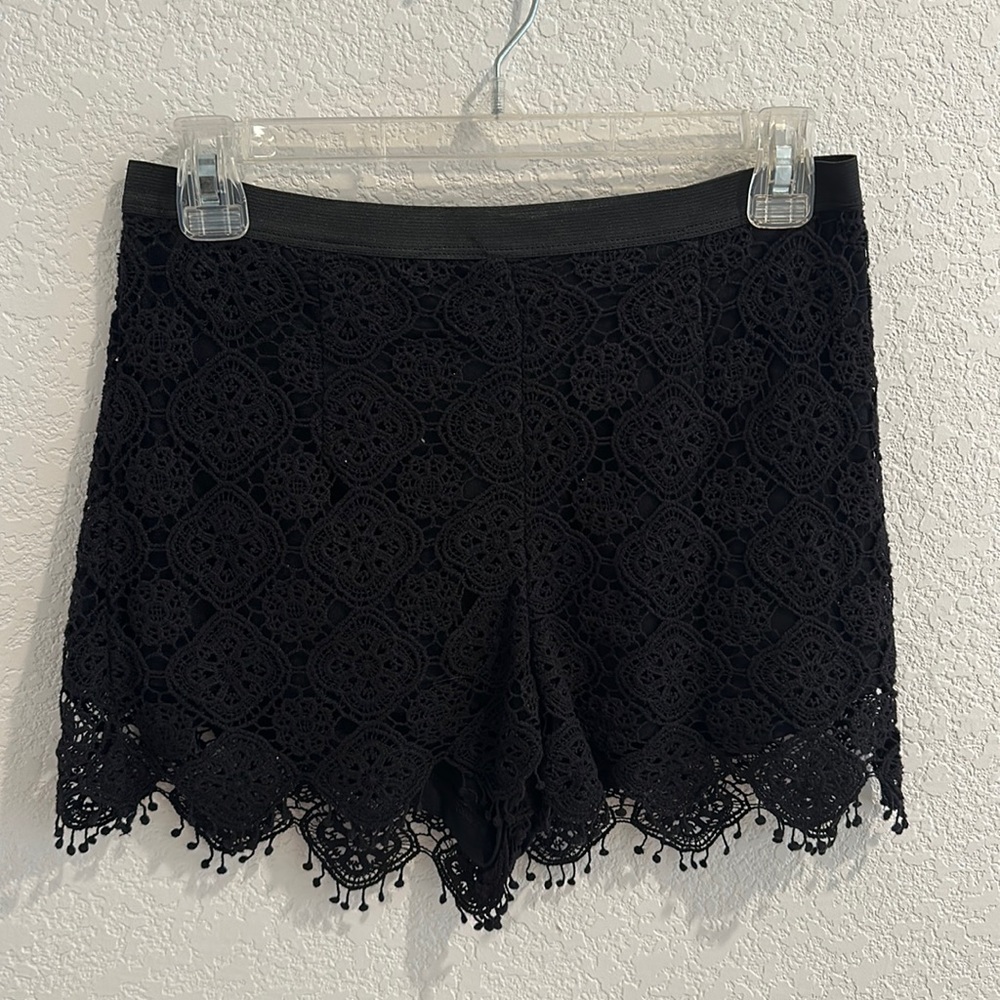 Black Lace Shorts